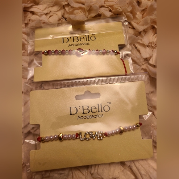 Two brand NWT D'Bello Accessories bracelets - Evil Eye Protection 🧿 Love ❤️ - Picture 9 of 9